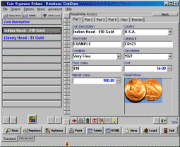 Coin Organizer Deluxe Screenshot